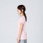 4.6オンス FINE FIT T-SHIRTS 女性 WLサイズ 側面 着用イメージ