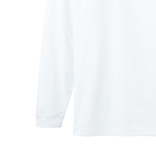 6.2オンスヘビーウェイトロングスリーブTシャツ（ホワイト）のイメージ