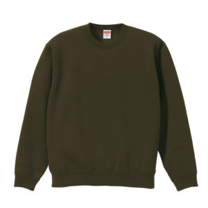 10.0オンス T/C クルーネック スウェット（裏起毛） 033-オリーブ