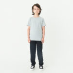 5.6オンス へビーウェイトTシャツ こども 140サイズ 正面（モデル身長：137cm） 着用イメージ