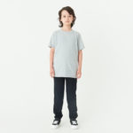 5.6オンス へビーウェイトTシャツ こども 150サイズ 正面（モデル身長：137cm） 着用イメージ