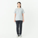 5.6オンス へビーウェイトTシャツ 女性 Sサイズ 正面（モデル身長：166cm） 着用イメージ