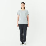 5.6オンス へビーウェイトTシャツ 女性 WLサイズ 正面（モデル身長：166cm） 着用イメージ