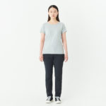 5.6オンス へビーウェイトTシャツ 女性 WMサイズ 正面（モデル身長：166cm） 着用イメージ