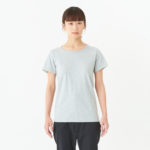 ヘビーウェイトTシャツ 女性 WMサイズ 正面拡大（モデル身長：154cm） 着用イメージ