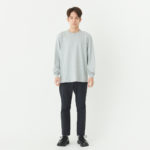 5.6オンス ヘビーウェイト長袖Tシャツ（＋リブ） 男性 Mサイズ 正面（モデル身長：171cm） 着用イメージ
