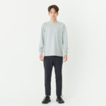 5.6オンス ヘビーウェイト長袖Tシャツ（＋リブ） 男性 Sサイズ 正面（モデル身長：171cm） 着用イメージ