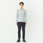 5.6オンス ヘビーウェイトLS-Tシャツ（+リブ） 男性 XSサイズ 正面（モデル身長：171cm） 着用イメージ