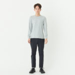5.6オンス ヘビーウェイト長袖Tシャツ（＋リブ） 男性 XSサイズ 正面（モデル身長：171cm） 着用イメージ