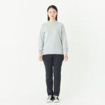 5.6オンス ヘビーウェイトLS-Tシャツ（+リブ） 女性 XSサイズ 正面（モデル身長：166cm） 着用イメージ
