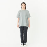 4.4オンス ドライTシャツ 女性 Lサイズ 正面（モデル身長：166cm） 着用イメージ