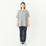 4.4オンス ドライTシャツ 女性 LLサイズ 正面（モデル身長：166cm） 着用イメージ