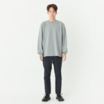 4.4オンス ドライロングスリーブTシャツ 男性 Lサイズ 正面（モデル身長：171cm） 着用イメージ