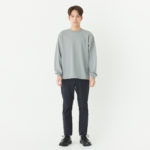 4.4オンス ドライロングスリーブTシャツ 男性 Mサイズ 正面（モデル身長：171cm） 着用イメージ