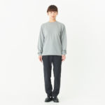 4.4オンス ドライロングスリーブTシャツ 女性 SSサイズ 正面（モデル身長：154cm） 着用イメージ
