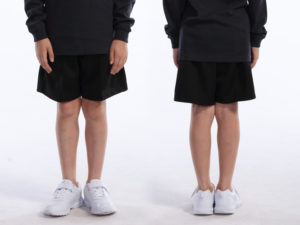 P1500 トレーニングハーフパンツ キッズ着用イメージ