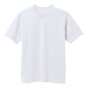 裏綿VネックTシャツ＜106シリーズ＞ 15-ホワイト