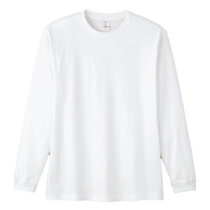 5.6オンス ハイグレードコットンロングスリーブTシャツ（ホワイト）（LIFEMAX MS1612W） 15-ホワイト