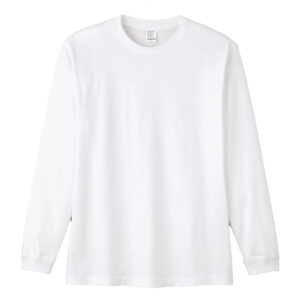 5.6オンス ハイグレードコットンロングスリーブTシャツ（ホワイト）（LIFEMAX MS1612WO） 15-ホワイト