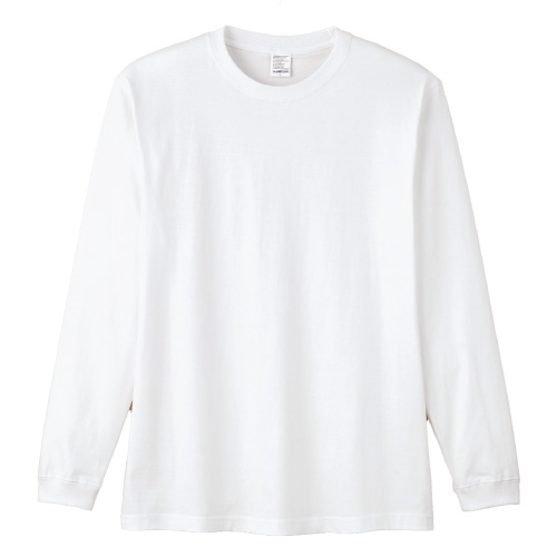 5.6オンスハイグレードコットンスリーブTシャツ（ホワイト）