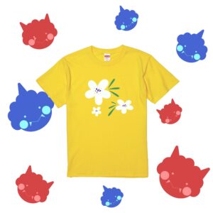 【オリジナルTシャツ】誕生花Tシャツ【セツブンソウ】【大阪】