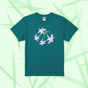 【オリジナルTシャツ】誕生花Tシャツ【ツルバギア】【大阪】