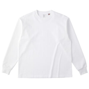 USAコットン ロングスリーブTシャツ 01-ホワイト