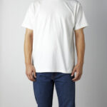 コットンライクドライTシャツ（リサイクルポリ50％） 男性 正面 着用イメージ