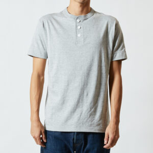 5.6オンス ヘンリーネック Tシャツ