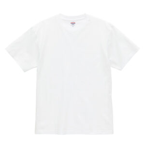 6.0オンス オーセンティック オープンエンド ヘヴィーウェイト Tシャツ 001-ホワイト