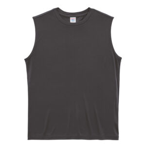 4.4オンス ドライスムース リサイクルポリエステル スリーブレスシャツ 165-スミ