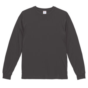 4.4オンス ドライスムース リサイクルポリエステル ロングスリーブ Tシャツ 165-スミ