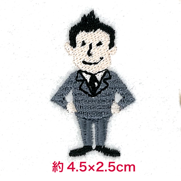 アトムミニの刺しゅうデザイン はたらくひと