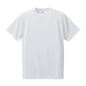 4.7オンス ドライシルキータッチ Tシャツ（ローブリード） 001-ホワイト