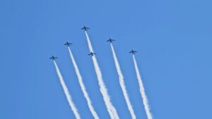 【見たよ👀】大阪城とともに【ブルーインパルス🛩＝＝】※動画あり