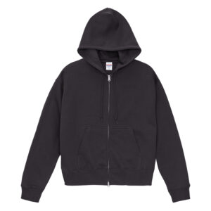 10.0オンス T/C ボックスシルエット スウェット フルジップ パーカ（裏起毛） 165-スミ