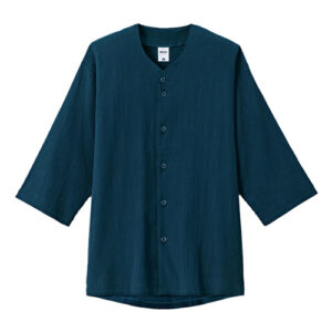 楊柳鯉口五分袖シャツ