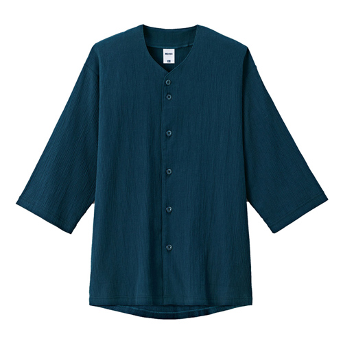 楊柳鯉口五分袖シャツ 楊柳鯉口五分袖シャツ