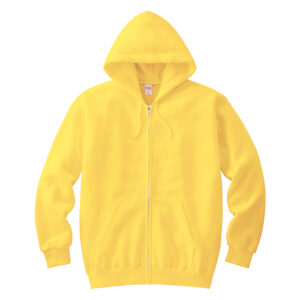 8.4オンス ジップアップライトパーカー 182-カナリアイエロー