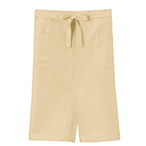 スリット入りソムリエエプロン(褪色防止、FK7207) 1-ベージュ