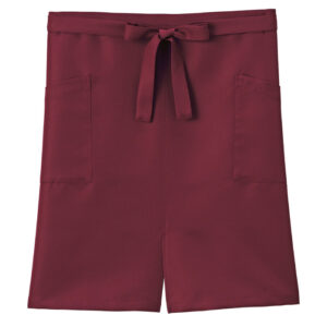 スリット入りミドルエプロン 23-ワイン